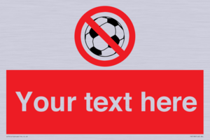 Custom No Ball Games Sign